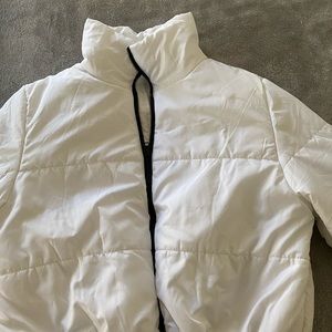 White puffer jacket